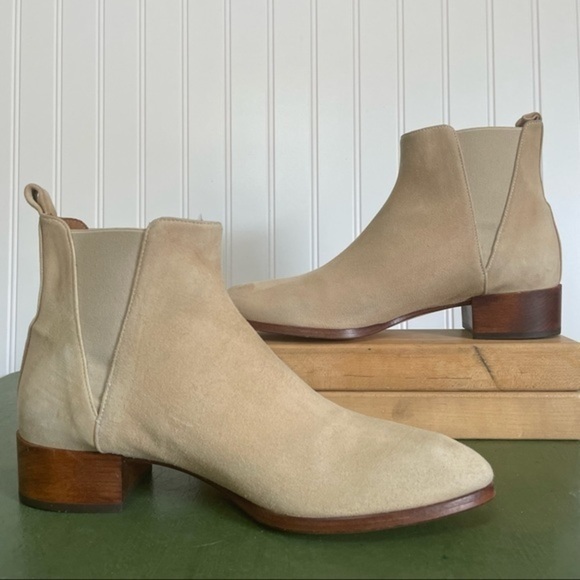 Thelma Chelsea Boots in Wheat Colored Suede *Italy* - Picture 3 of 8